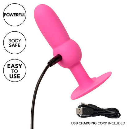 CALEXOTICS - FIRST TIME ANAL PLUG BEADED PROBE 10 VIBRATIONS PINK - Kink&Play