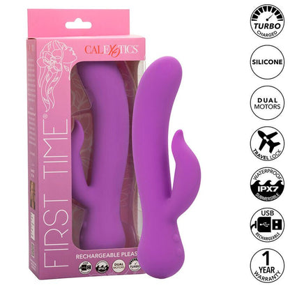 CALEXOTICS - FIRST TIME VIBRATOR PLEASER RECHARGEABLE PURPLE - Kink&Play