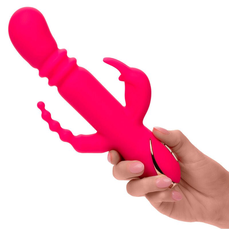 CALEXOTICS - JACK FANTASY TRIPLE HEATED VIBRATOR RABBIT PINK - Kink&Play