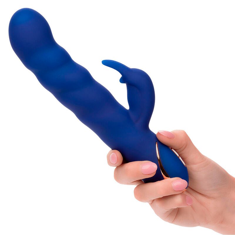 CALEXOTICS - JACK RABBIT VIBRATOR WAVE MOTION BLUE - Kink&Play