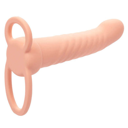 CALEXOTICS - MAXX RIBBED DUAL PENETRATOR 10 VIBRATIONS FLESH - Kink&Play
