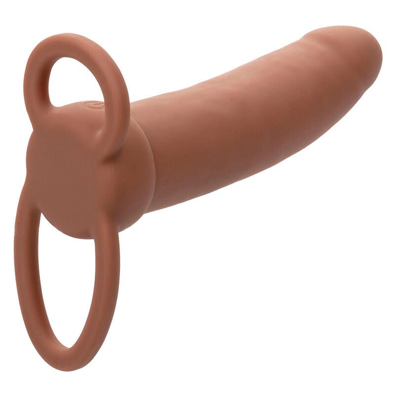 CALEXOTICS - MAXX THICK DUAL PENETRATOR 10 VIBRATIONS BROWN - Kink&Play