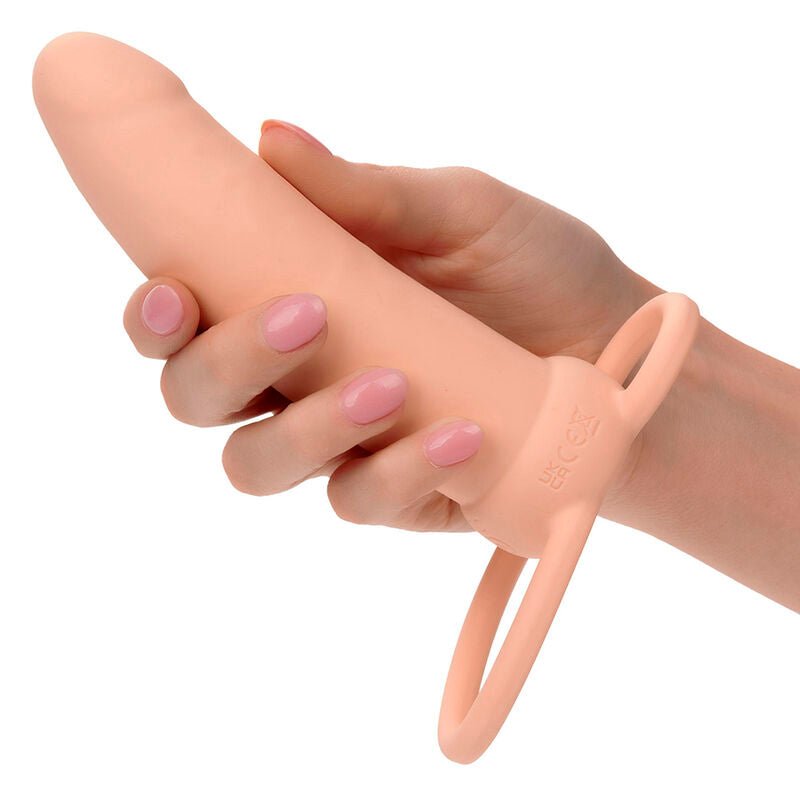 CALEXOTICS - MAXX THICK DUAL PENETRATOR 10 VIBRATIONS FLESH - Kink&Play