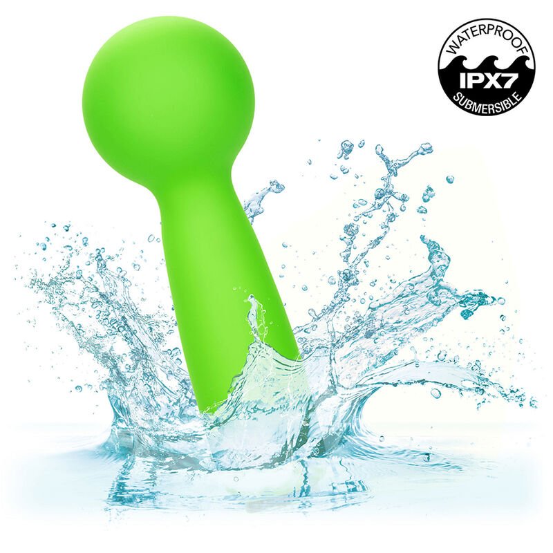 CALEXOTICS - NEON VIBES THE BUBBLY VIBE MINI MASSAGER 10 VIBRATIONS GREEN - Kink&Play