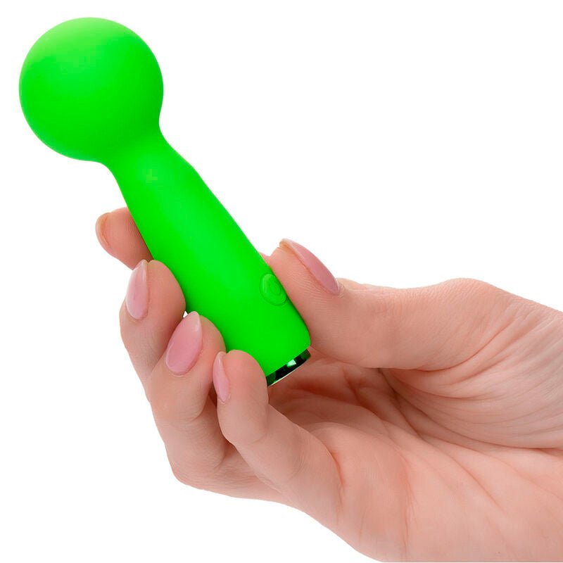 CALEXOTICS - NEON VIBES THE BUBBLY VIBE MINI MASSAGER 10 VIBRATIONS GREEN - Kink&Play