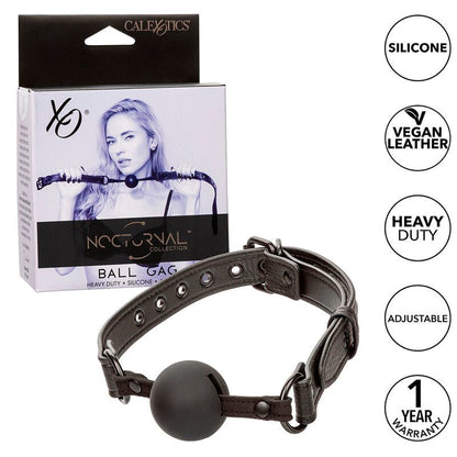 CALEXOTICS - NOCTURNAL BALL GAG SILICONE BLACK - Kink&Play