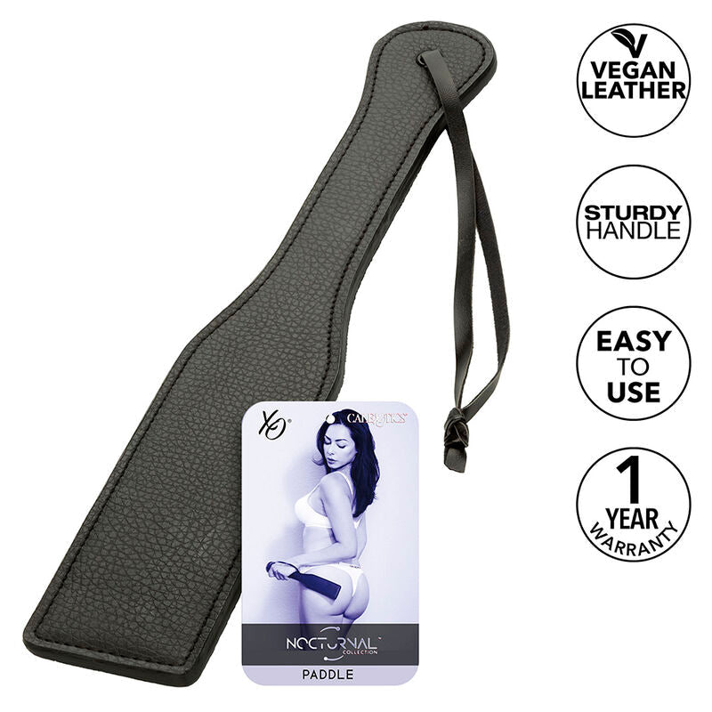 CALEXOTICS - NOCTURNAL PADDLE LEATHER BLACK - Kink&Play