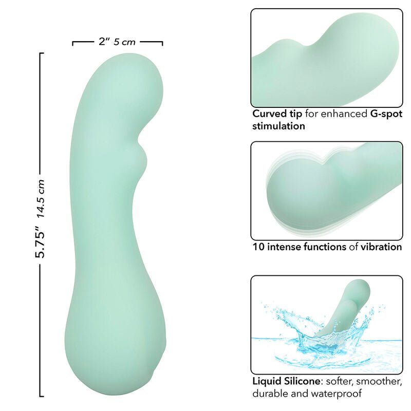 CALEXOTICS - PACIFICA BORA BORA ESTIMULATOR G SPOT 10 VIBRATIONS AQUA - Kink&Play