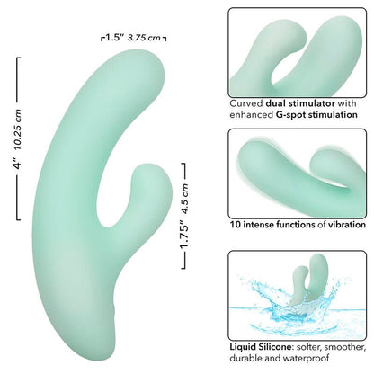 CALEXOTICS - PACIFICA FIJI VIBRATOR & ESTIMULATOR G SPOT 10 VIBRATIONS AQUA - Kink&Play