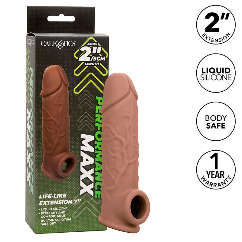 CALEXOTICS - PERFORMANCE MAXX LIFE - LIKE EXTENSION 7 BROWN SKIN - Kink&Play