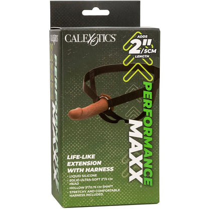 CALEXOTICS - PERFORMANCE MAXX LIFE - LIKE EXTENSION WITH HARNESS BROWN SKIN - Kink&Play