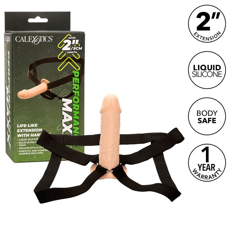 CALEXOTICS - PERFORMANCE MAXX LIFE - LIKE EXTENSION WITH HARNESS LIGHT SKIN - Kink&Play