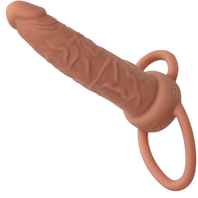 CALEXOTICS - PERFORMANCE MAXX RECHARGABLE DUAL PENETRATOR BROWN SKIN - Kink&Play