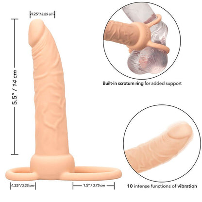 CALEXOTICS - PERFORMANCE MAXX RECHARGABLE DUAL PENETRATOR LIGHT SKIN - Kink&Play