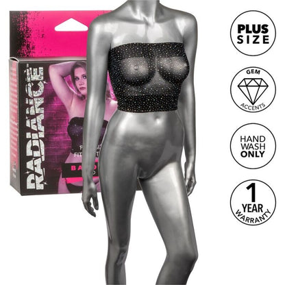 CALEXOTICS - RADIANCE BANDEAU TOP RHINE PLUS SIZE - Kink&Play