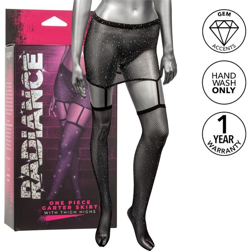 CALEXOTICS - RADIANCE GARTER SKIRT THIGH HIGHS - Kink&Play