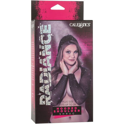 CALEXOTICS - RADIANCE HOODED SHOULDER SHRUG RHINE PLUS SIZE - Kink&Play