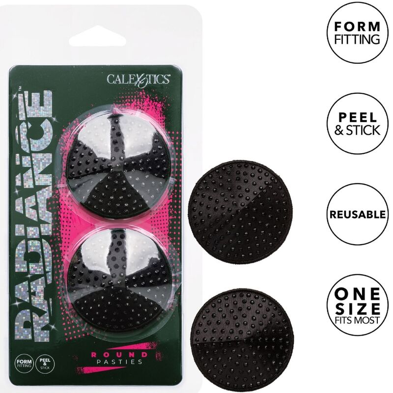 CALEXOTICS - RADIANCE ROUND SHAPE JEWEL NIPPLE COVERS - Kink&Play