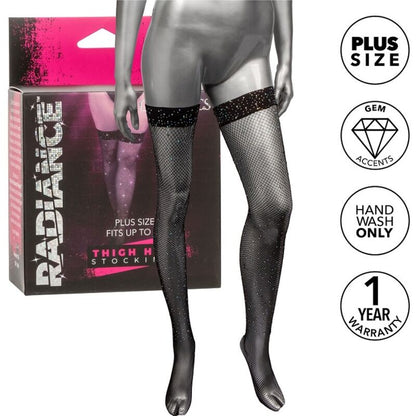 CALEXOTICS - RADIANCE THIGH HIGH STOCKINGS RHINE PLUS SIZE - Kink&Play