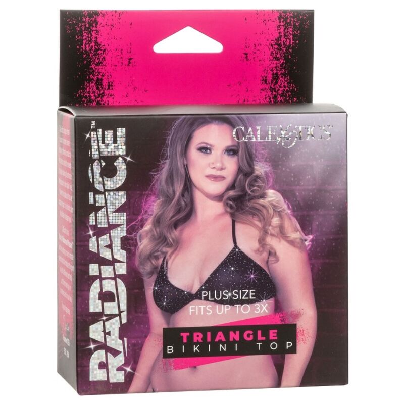 CALEXOTICS - RADIANCE TRIANGLE BIKINI TOP RHINE PLUS SIZE - Kink&Play