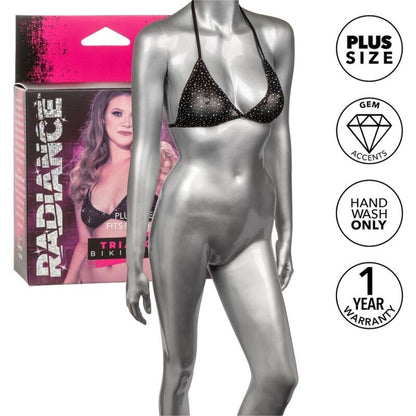 CALEXOTICS - RADIANCE TRIANGLE BIKINI TOP RHINE PLUS SIZE - Kink&Play