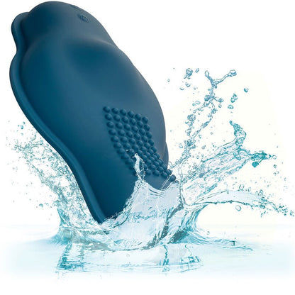 CALEXOTICS - RIDER MASSAGER DOUBLE MOTOR REMOTE CONTROL BLUE - Kink&Play