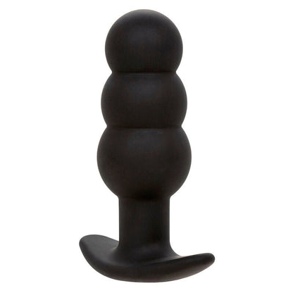 CALEXOTICS - ROCK BOTTOM BEADED ANAL PLUG 10 VIBRATIONS SILICONE BLACK - Kink&Play