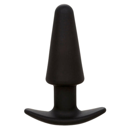 CALEXOTICS - ROCK BOTTOM TAPERED ANAL PLUG 10 VIBRACIONES SILICONE BLACK - Kink&Play