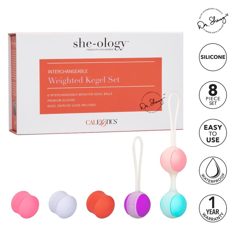 CALEXOTICS - SHE - OLOGY SET BOLAS KEGEL INTERCAMBIABLES - Kink&Play