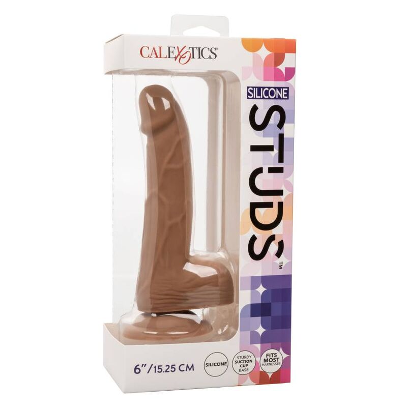 CALEXOTICS - SILICONE STUDS 15.24 CM BROWN - Kink&Play