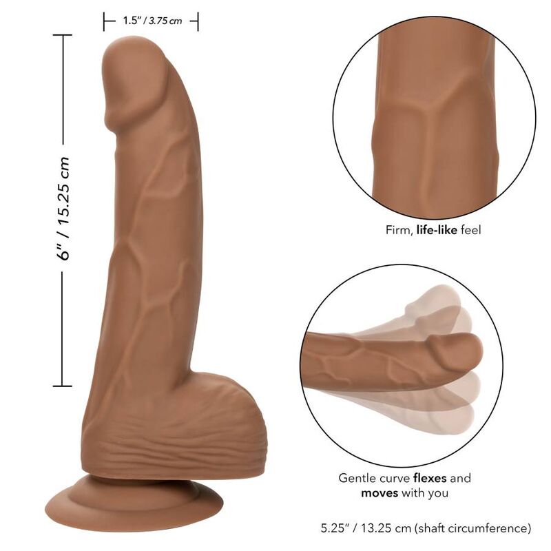 CALEXOTICS - SILICONE STUDS 15.24 CM BROWN - Kink&Play