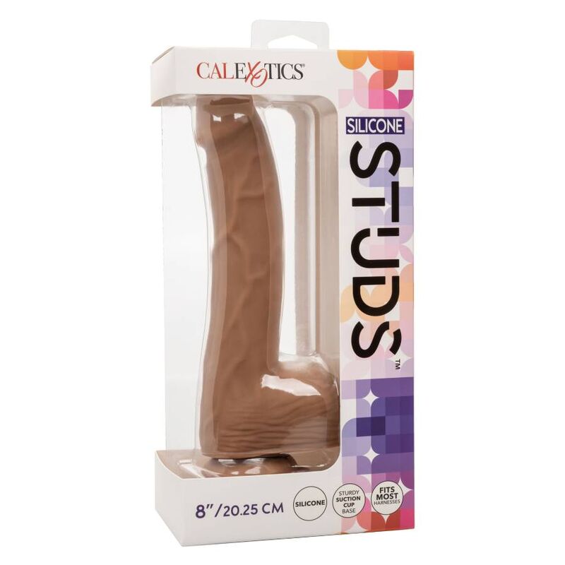 CALEXOTICS - SILICONE STUDS 20.32 CM BROWN - Kink&Play