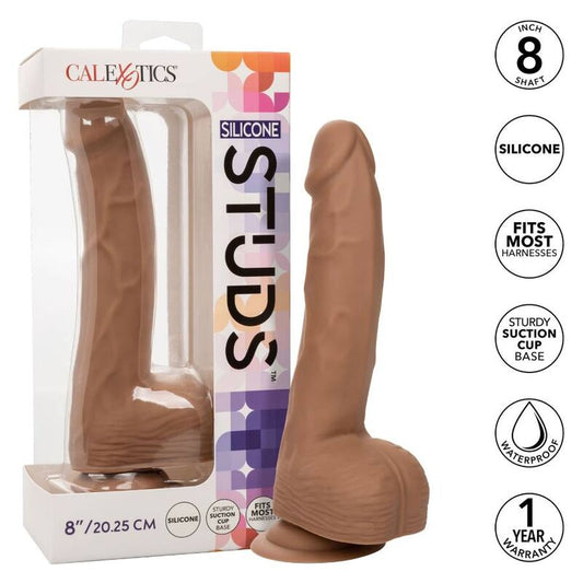 CALEXOTICS - SILICONE STUDS 20.32 CM BROWN - Kink&Play