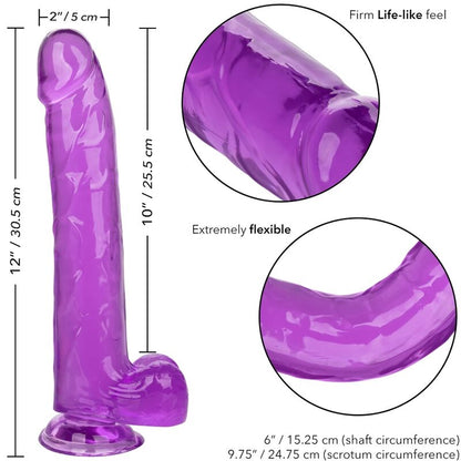 CALEXOTICS - SIZE QUEEN DILDO PURPLE 25.5 CM - Kink&Play