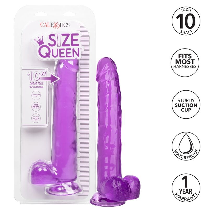 CALEXOTICS - SIZE QUEEN DILDO PURPLE 25.5 CM - Kink&Play