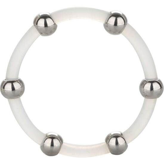 CALEXOTICS - STEEL BEADED SILICONE RING XL - Kink&Play