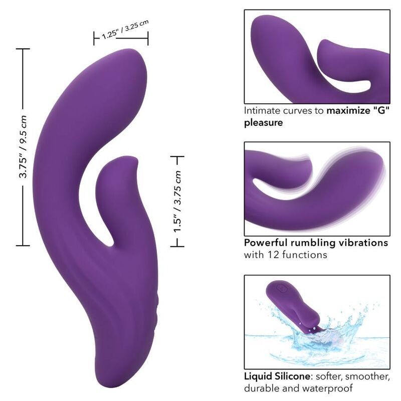 CALEXOTICS - STELLA DUAL PLEASER VIOLET - Kink&Play