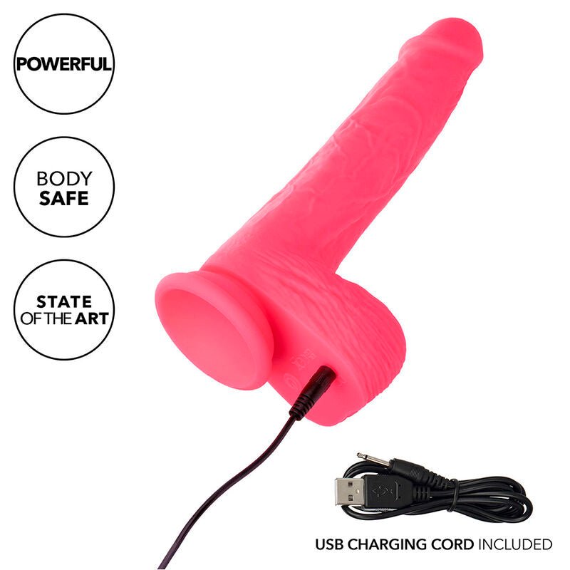 CALEXOTICS - STUDS REALISTIC VIBRATOR 10 VIBRATIONS PINK - Kink&Play
