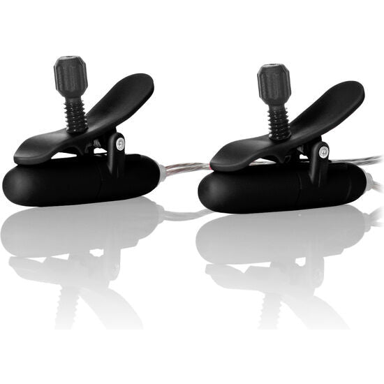 CALEXOTICS - VIBR HEATED NIPPLE TEASERS BLACK - Kink&Play