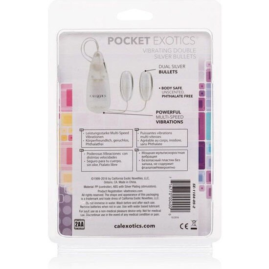 CALEXOTICS - VIBRATING BULLETS SILVER DUO - Kink&Play