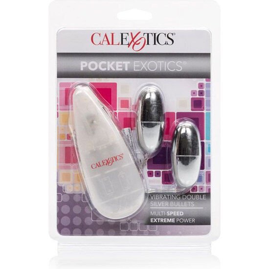 CALEXOTICS - VIBRATING BULLETS SILVER DUO - Kink&Play