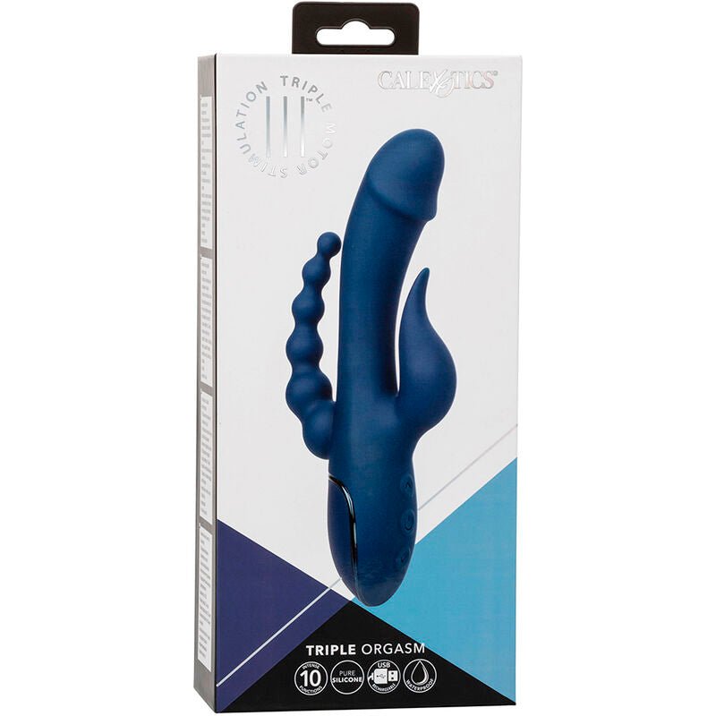 CALEXOTICS - VIBRATOR TRIPLE ORGASM BLUE - Kink&Play