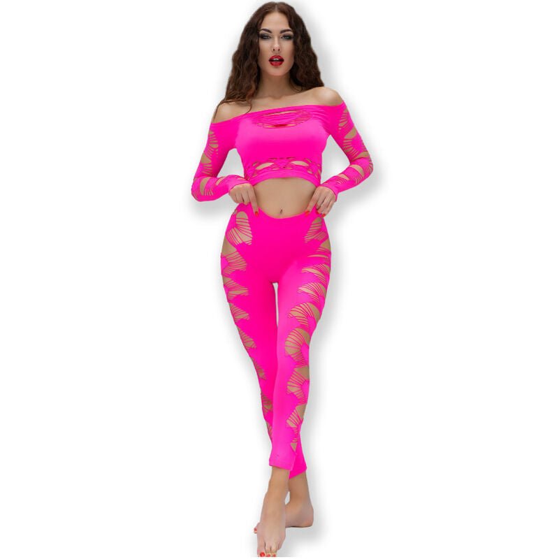 CHILIROSE - CR 4632 TOP & PANT FUCHSIA S/L - Kink&Play