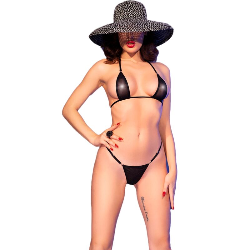 CHILIROSE - CR 4840 MICRO BIKINI BLACK S/M - Kink&Play