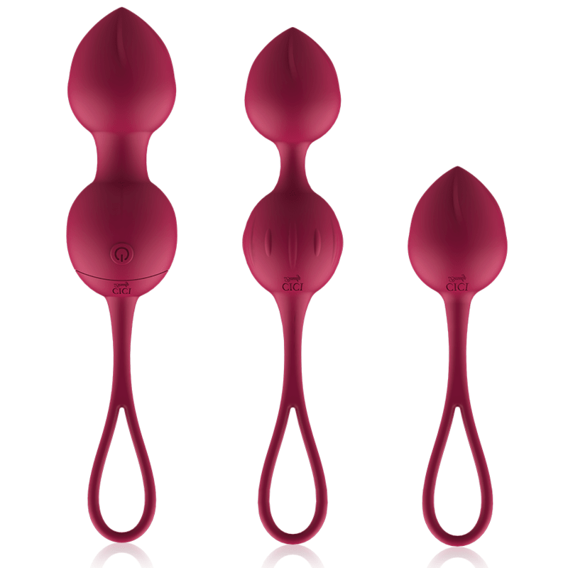 CICI BEAUTY - PREMIUM SILICONE 3 VIBRATING KEGEL BEADS REMOTE CONTROL - Kink&Play