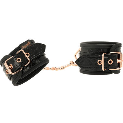 COQUETTE CHIC DESIRE - BLACK EDITION PREMIUM HANDCUFFS WITH NEOPRENE LINING - Kink&Play