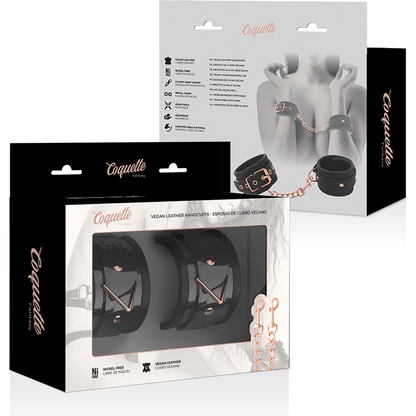 COQUETTE CHIC DESIRE - BLACK EDITION PREMIUM HANDCUFFS WITH NEOPRENE LINING - Kink&Play
