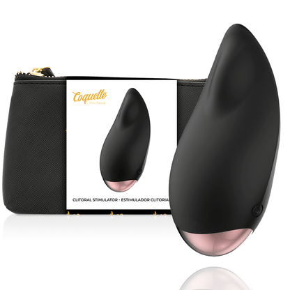 COQUETTE CHIC DESIRE - CLITORIAL STIMULATOR BLACK / GOLD DROP - Kink&Play