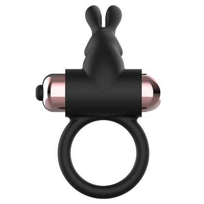 COQUETTE CHIC DESIRE - COCK RING WITH VIBRATOR BLACK/ GOLD - Kink&Play
