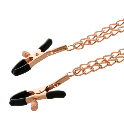 COQUETTE CHIC DESIRE - FANTASY METAL NIPPLE CLIPS WITH CHAIN - Kink&Play